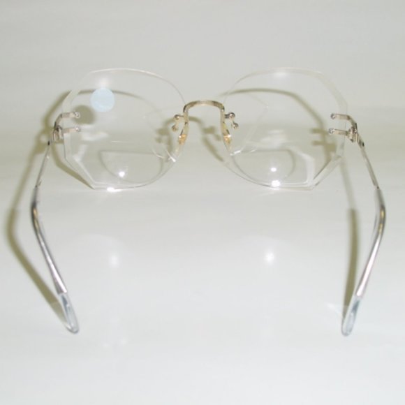 NWT Vintage 90's Lady Dia-Cut Bi-Focal Reading Glasses +1.00 (Gold/Clear) - Picture 3 of 4